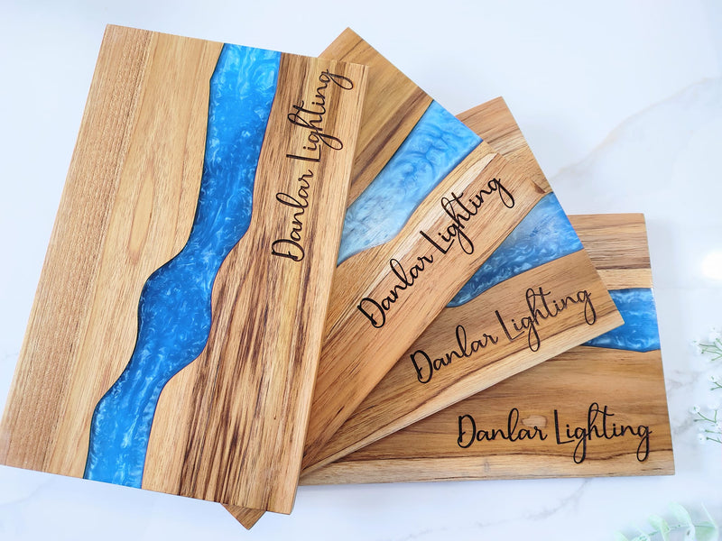 Personalized Teakwood CheeseBoard with Food Safe Colored Resin, Wedding Anniversary Birthday Bridal Christmas Gifts