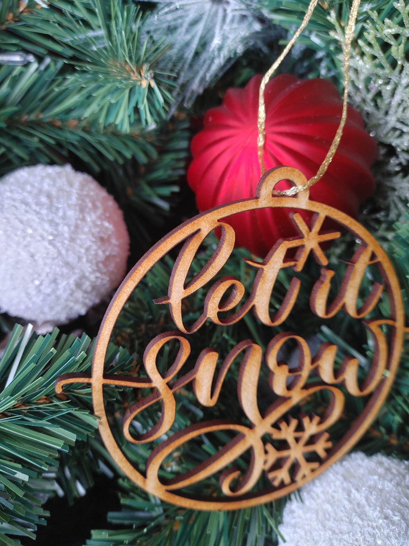 Let It Snow Beautiful Holiday Ornament