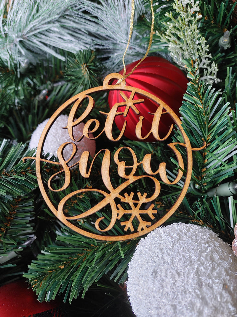 Let It Snow Beautiful Holiday Ornament