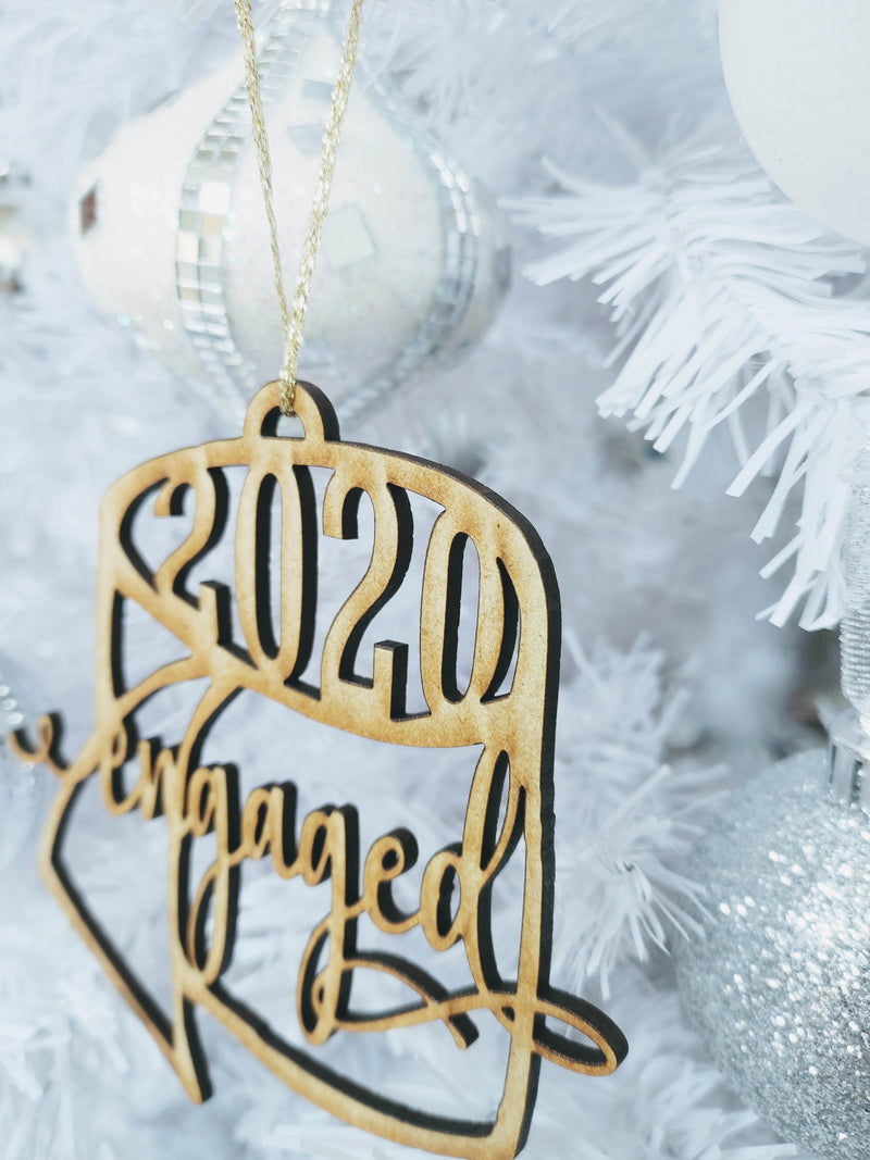 Funny Engagement Christmas 2020 Ornament