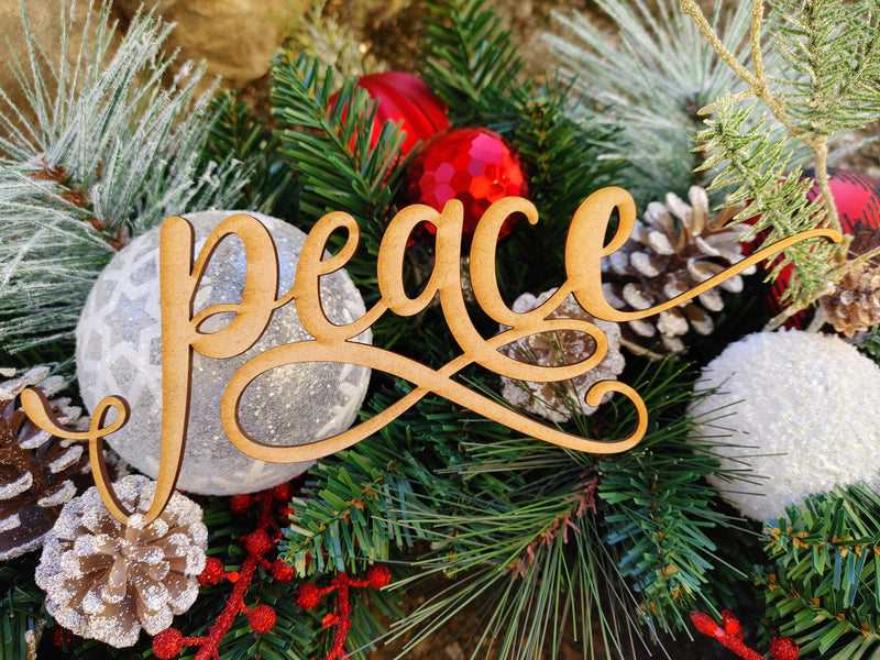 Peace Christmas Ornament