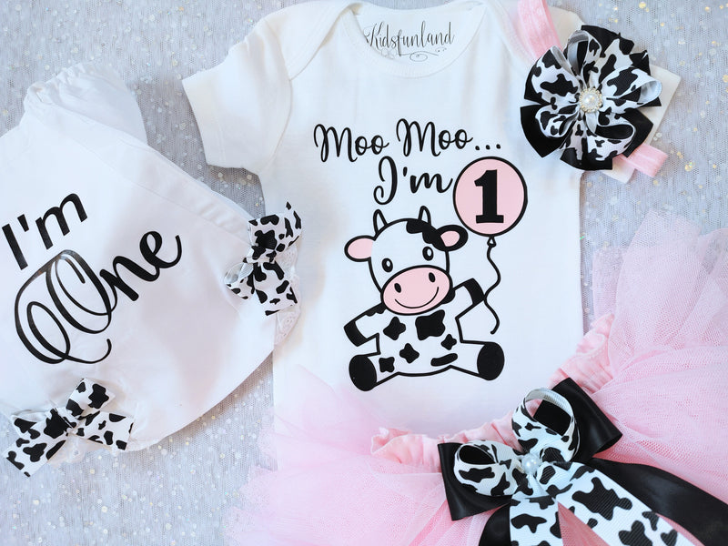 Moo Moo I'm One Cow Outfit