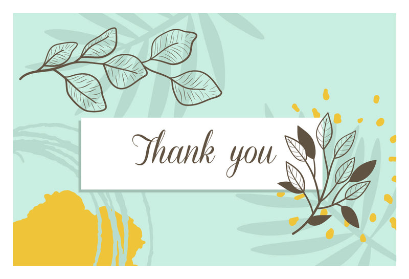 Floral Thank You Card - Free Download