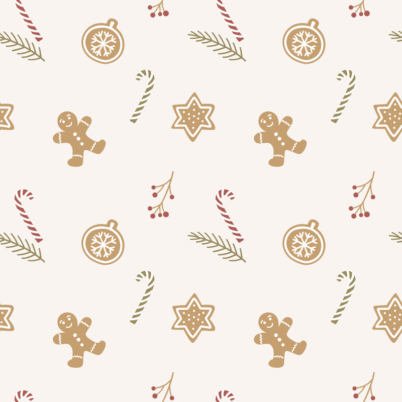 Christmas Elements Seamless Pattern