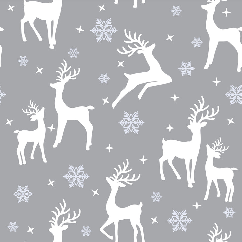 Merry Christmas Reindeer Seamless Pattern