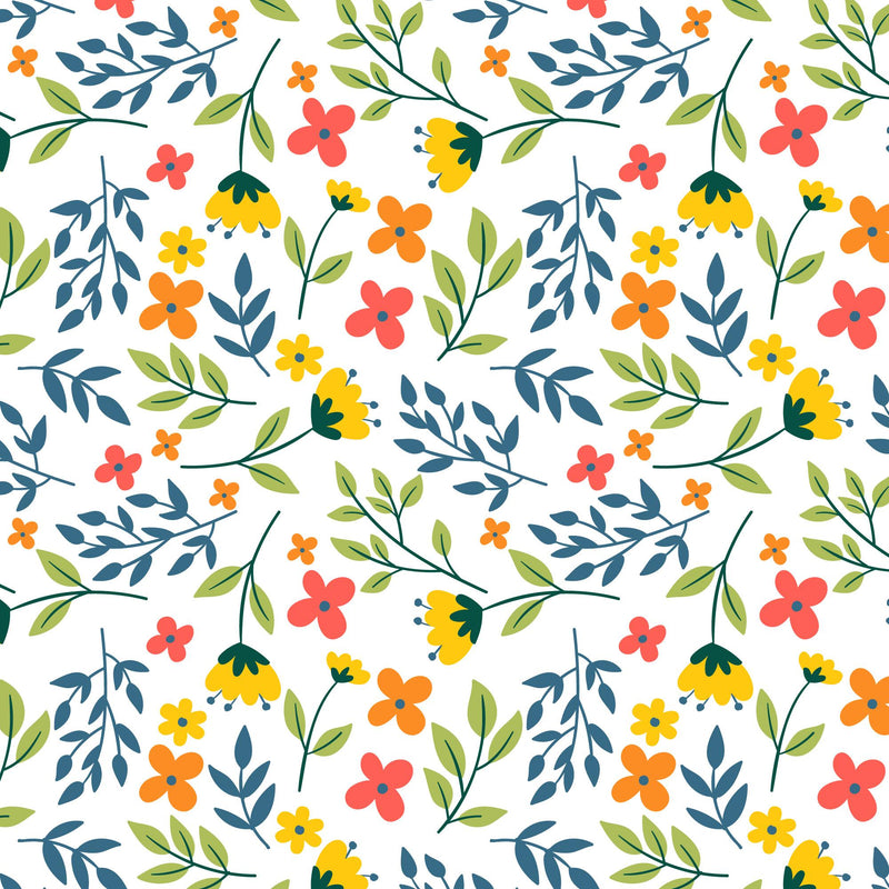 Summer Colorful Floral Pattern