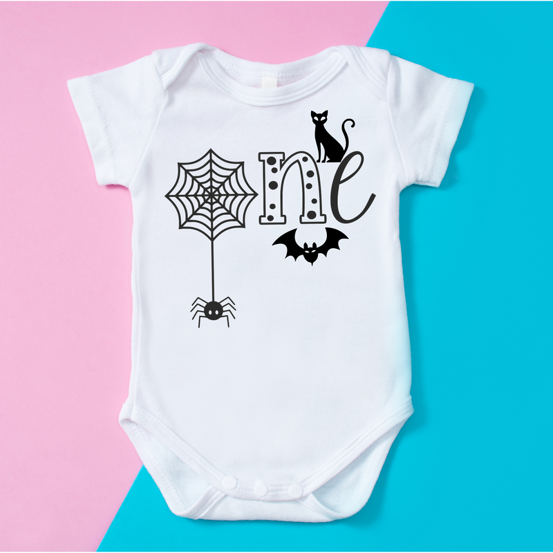 Halloween First Birthday Spider Shirt