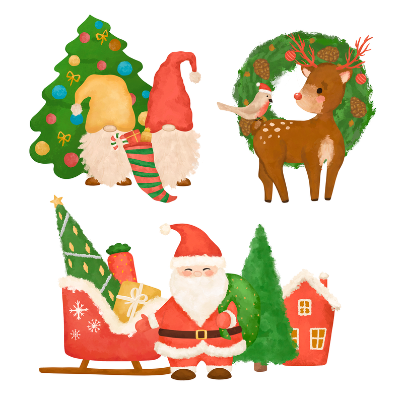 Christmas Elements PNG Clipart