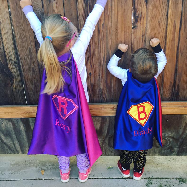 Personalized Boy and Girl Birthday Outfit | Shirt and Cape