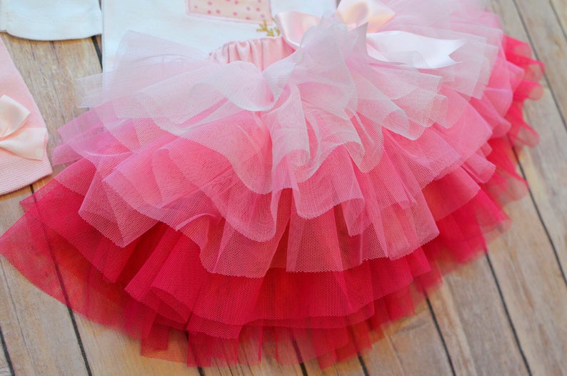 Unicorn Ombre Tutu Pink Gold Outfit | Personalized