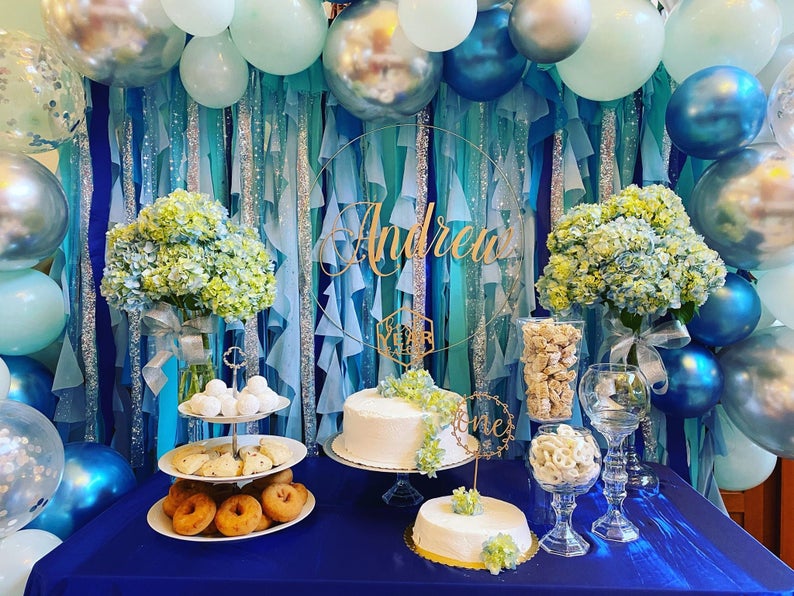 Custom Color and Fabric Birthday Backdrop