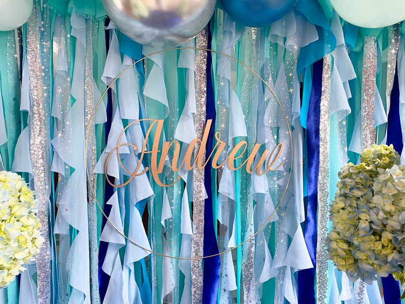 Custom Color and Fabric Birthday Backdrop