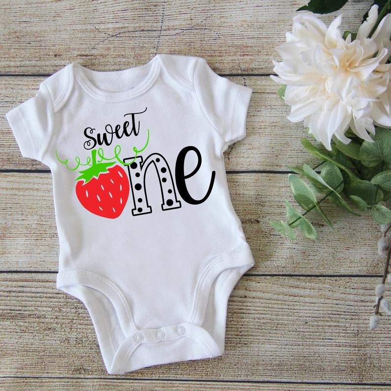 Sweet One Red Strawberry Outfit