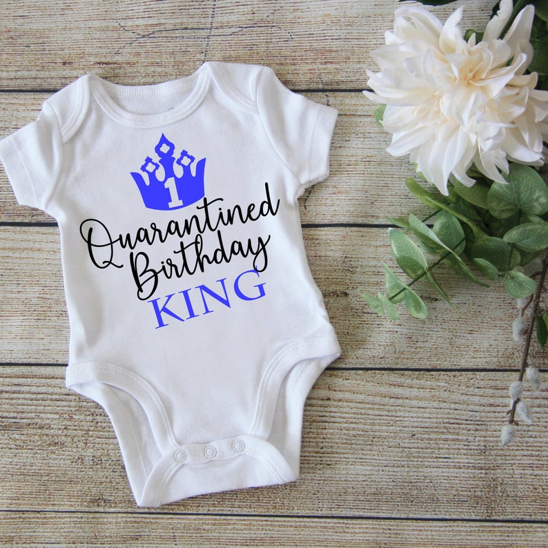 First Birthday Boy Quarantined King Shirt