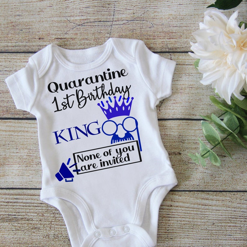 First Birthday Boy Quarantined King Shirt