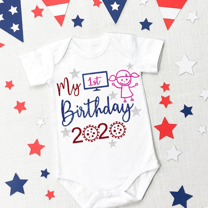 First Birthday Quarantined 2020 Shirt | July 4th