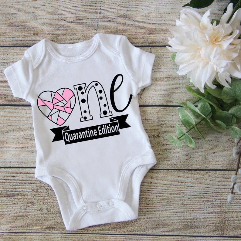 First Birthday Baby Shirt - Pink