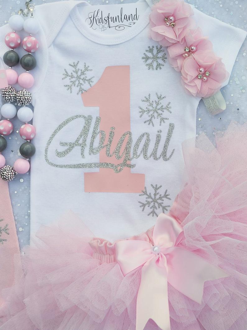 Winter Onederland First Birthday Tutu Outfit | Personalized