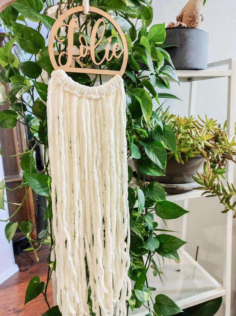 Personalized Name Boho Macrame Decor