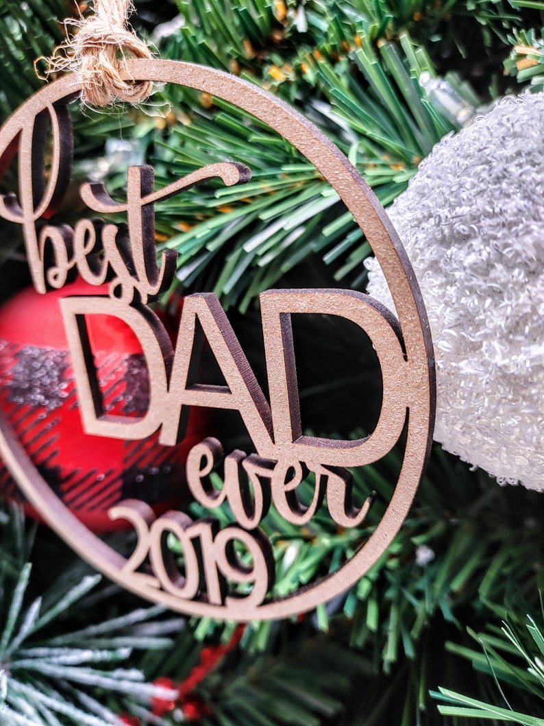 Best Dad Ever Ornament Gift