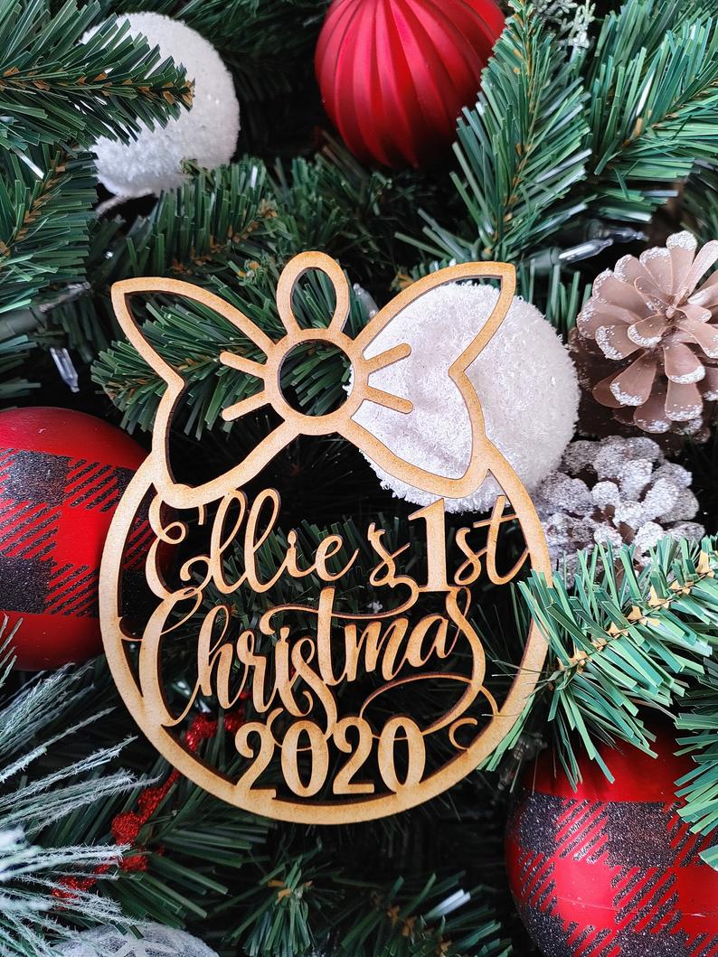 Baby Name First Christmas Ornament