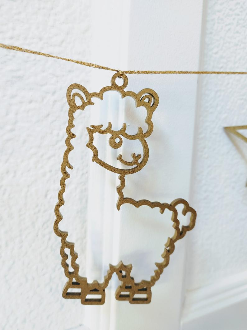 Llama Nursery Gift Decorations