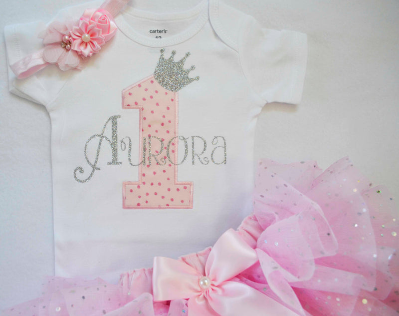 Princess Pink Silver Themed Outfit | Personalized