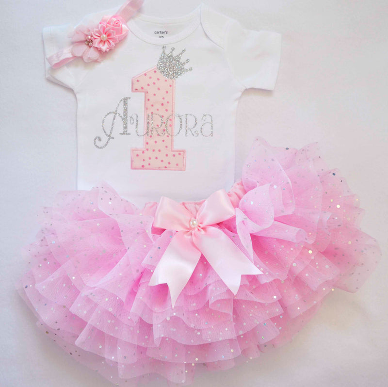 Princess Pink Silver Themed Outfit | Personalized