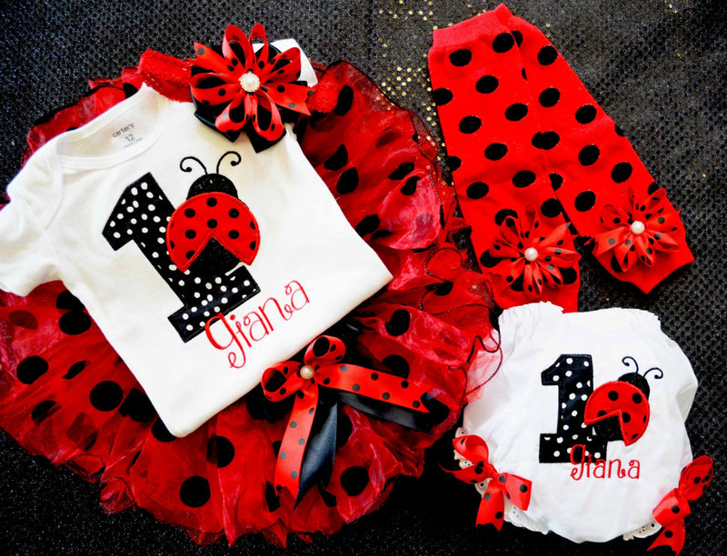 Polka Dot Ladybug Outfit | Personalized