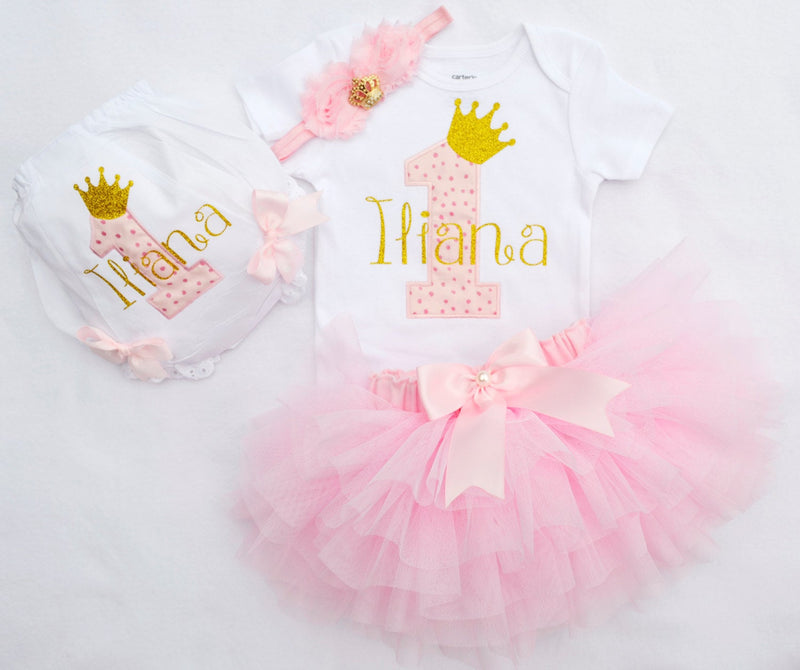 Princess Gold Crown Outfit | Personalized