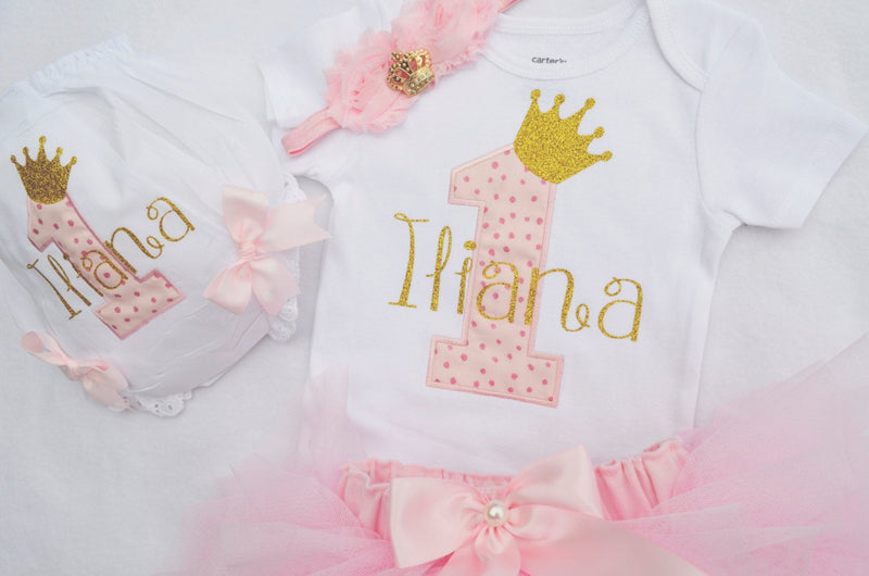 Princess Gold Crown Outfit | Personalized