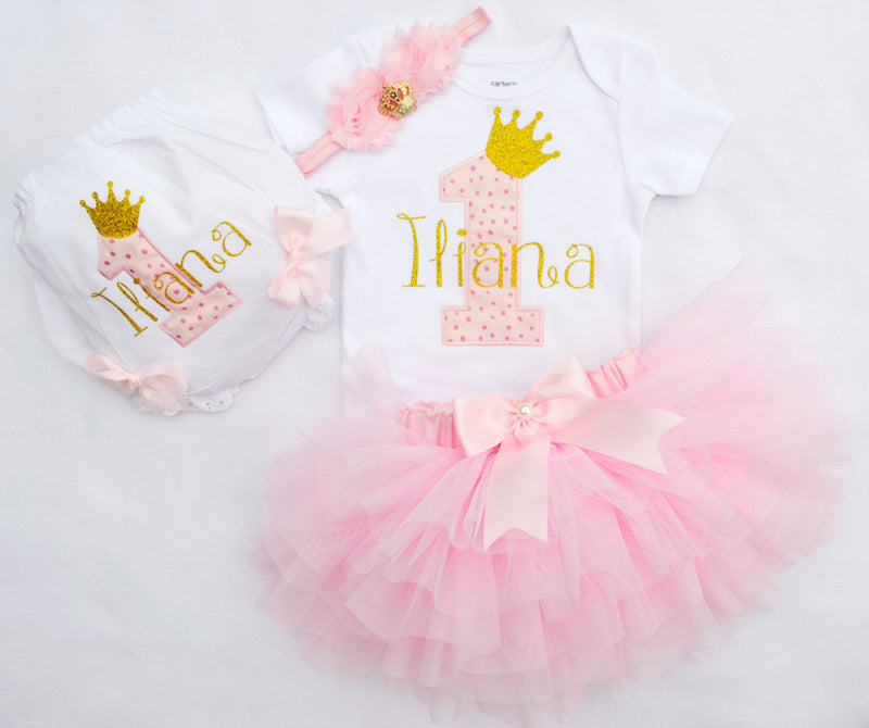 Princess Pink Gold Outfit | Personalized