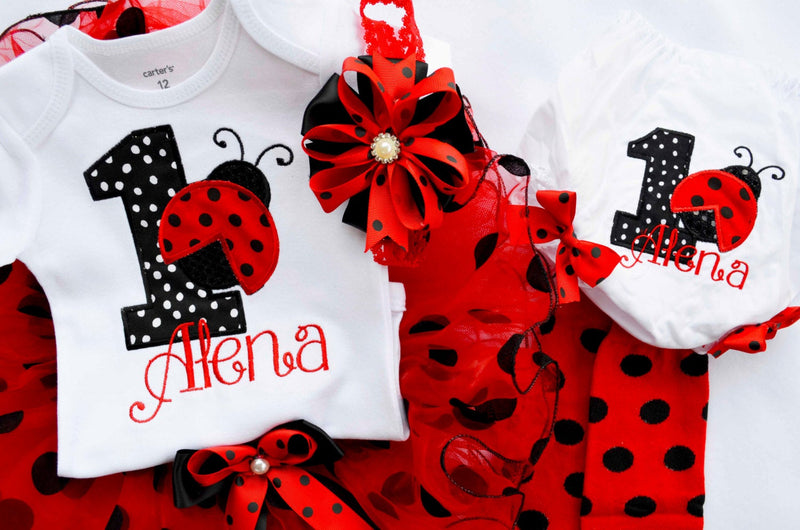 Ladybug 5pcs. Set Outfit | Personalized