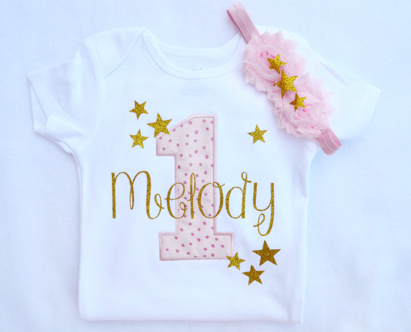 Twinkle Twinkle Little Star First Birthday Shirt