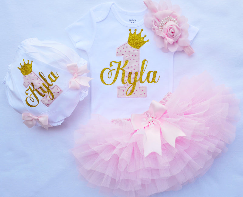 Princess Pink Gold Outfit | Personalized