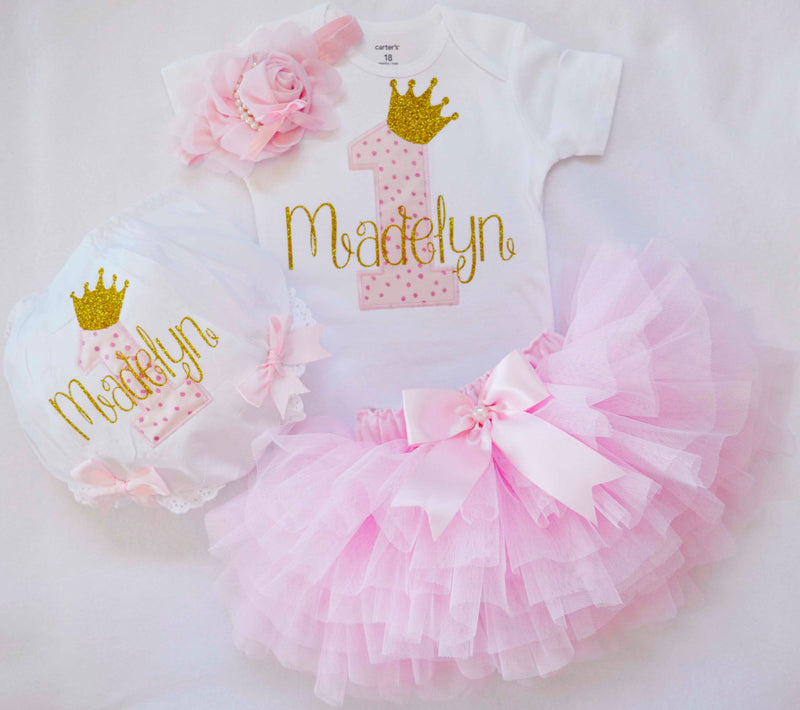 Princess Pink Gold Outfit | Personalized