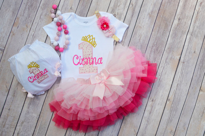 Princess Pink Gold Outfit | Personalized