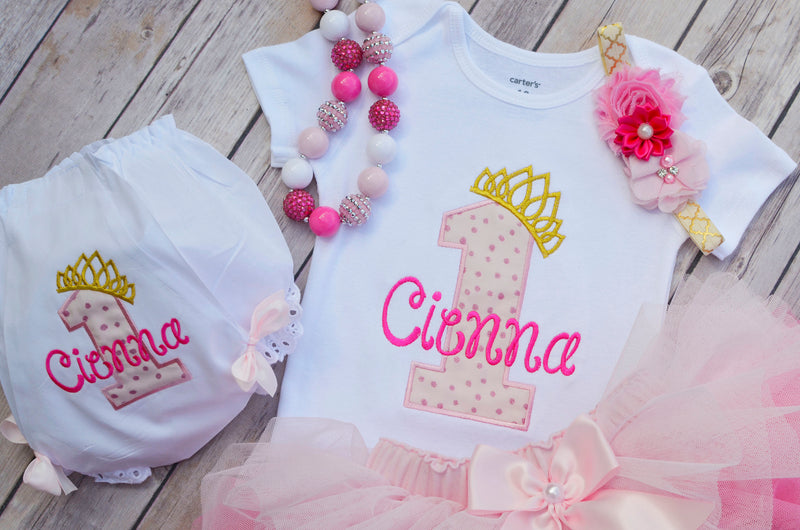 Princess Pink Gold Outfit | Personalized