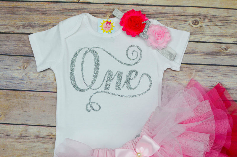 One Year Old Birthday Girl Shirt | Any Colors