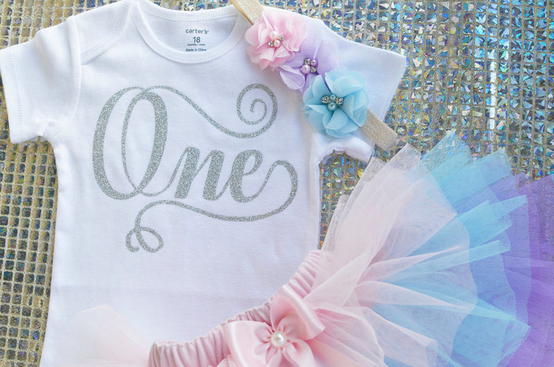 Silver One Pastel Rainbow Outfit