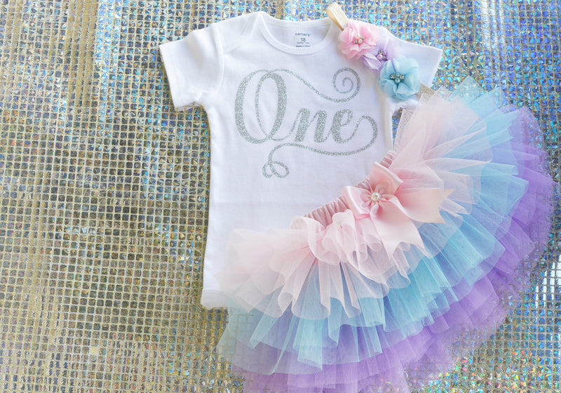 Silver One Pastel Rainbow Outfit