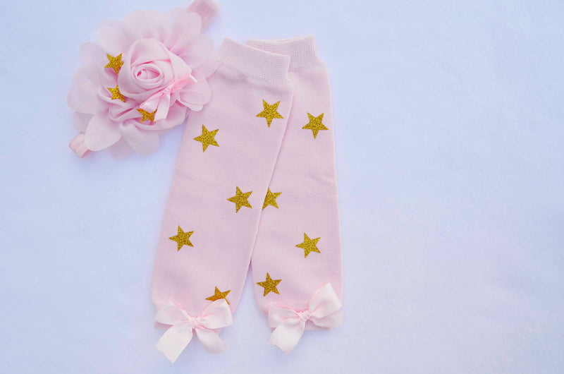 Little Stars Pink Gold Outfit | Personalized