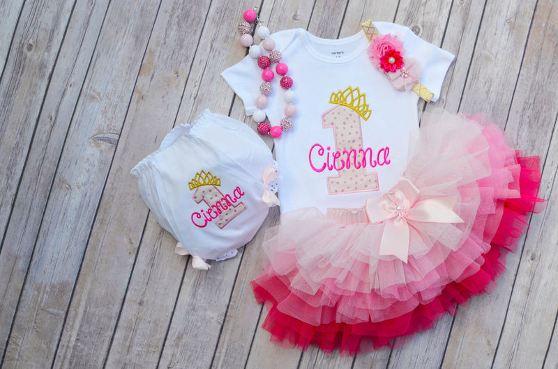 Princess Pink Gold Outfit | Personalized