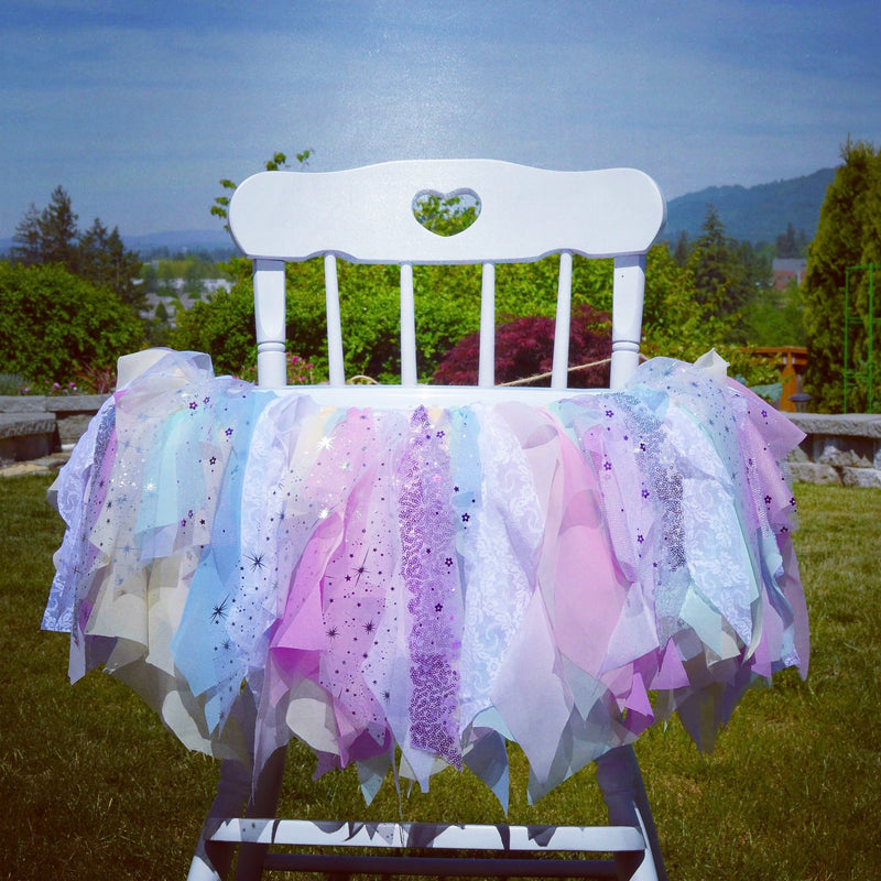 Pastel Rainbow Unicorn High Chair Banner | Birthday Decorations