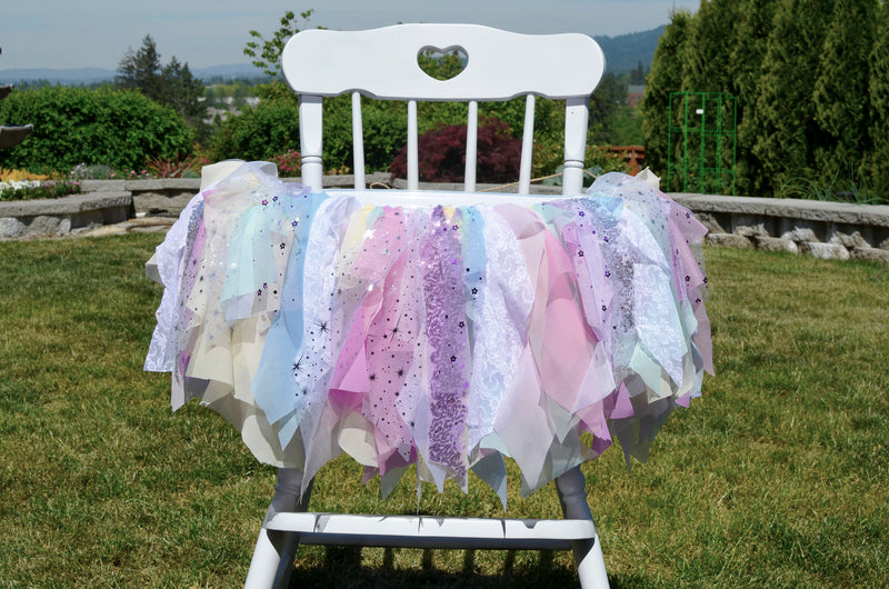 Pastel Rainbow Unicorn High Chair Banner | Birthday Decorations