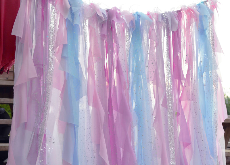 Custom Color and Fabric Birthday Backdrop