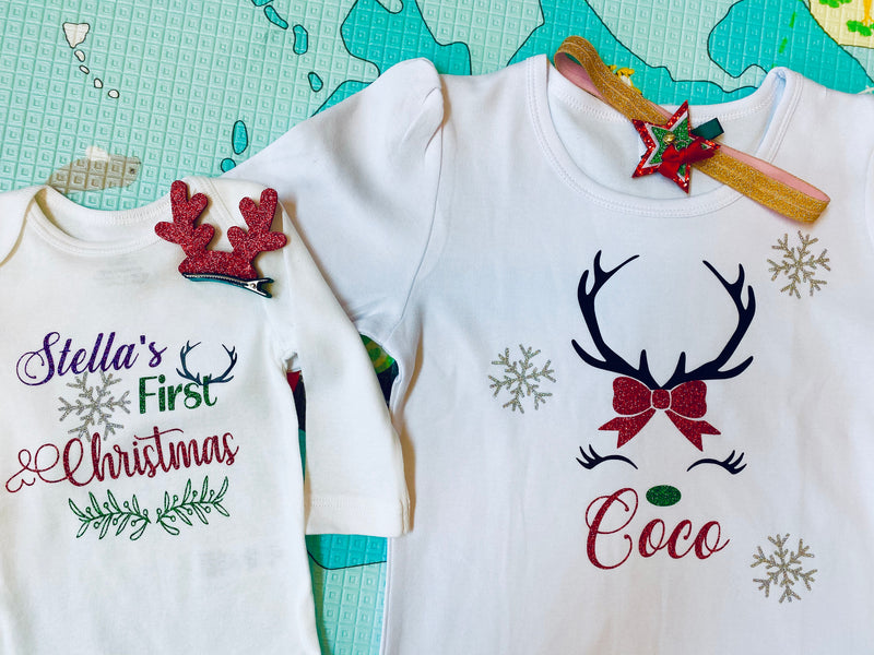 Custom First Christmas Bodysuit