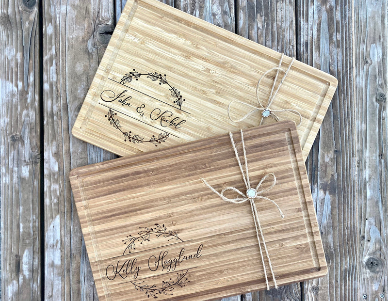 Personalized  Engagement Gift ,  Wooden Cutting Board