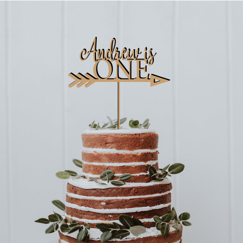 Personalized 1st Birthday Cake Topper