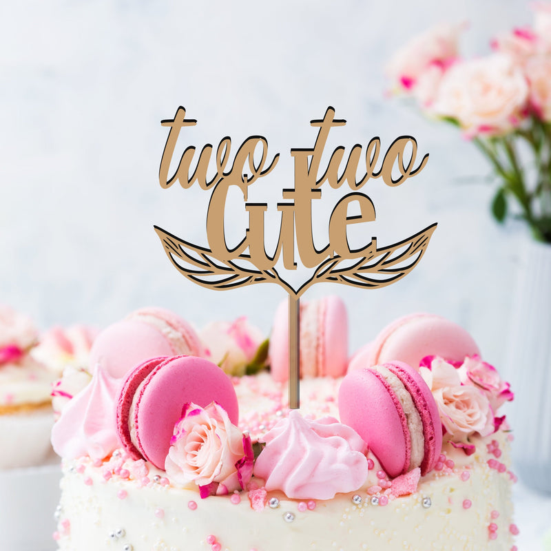Personalized Two Cute Cake Topper